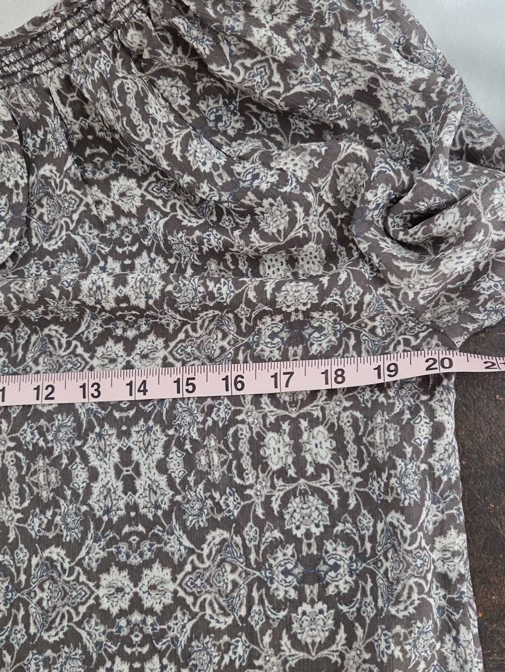 Garnet Hill Women's Small Boho Blouse 100% silk - Picture 7 of 8